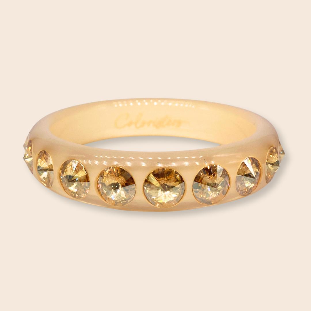Classico bangle Catania in transparent with champagne colored accents